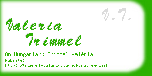 valeria trimmel business card