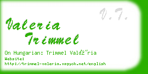 valeria trimmel business card